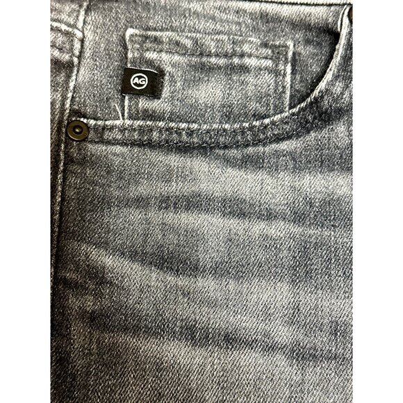 AG Adriano Goldschmied The Prima Ankle Cigarette Jeans Black Denim Frayed Hem 23 - Picture 16 of 16